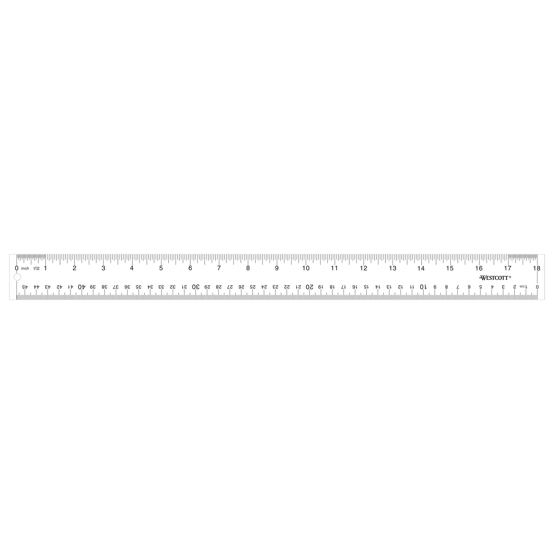 Westcott Acrylic Ruler 18’’ Clear (10564)