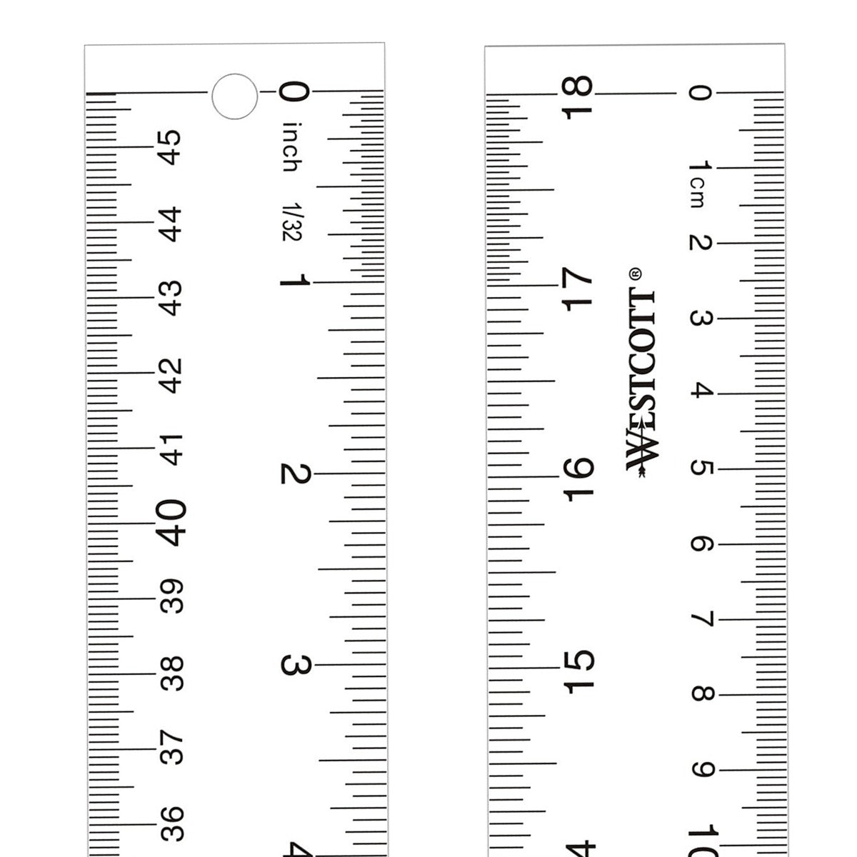 Westcott Acrylic Ruler 18’’ Clear (10564)