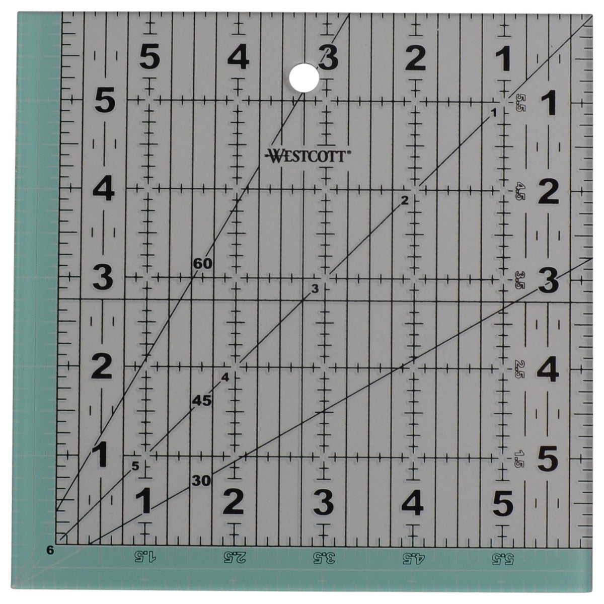 Westcott Acrylic Ruler Pack Metric/Imperial Clear 2-Pack (14800-PARENT)