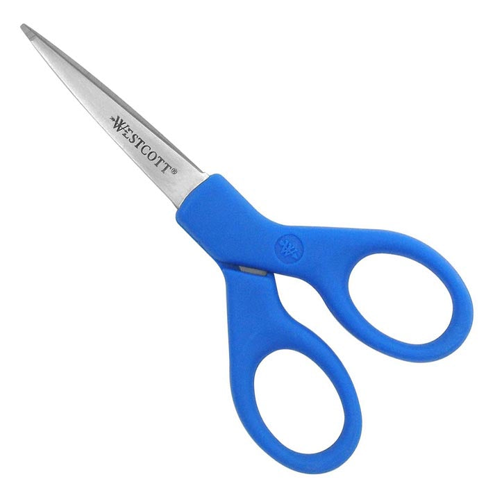 Westcott All Purpose Preferred Stainless Steel Scissors 5’’ Blue (44216)