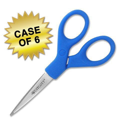 Westcott All Purpose Preferred Stainless Steel Scissors 5’’ Blue (44216) - 6