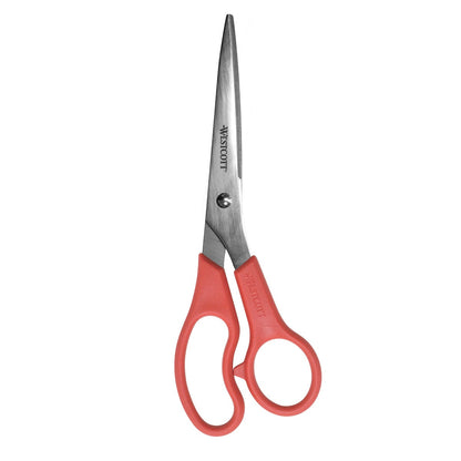 Westcott All Purpose Value Stainless Steel Scissors 8’’ Red (40618)