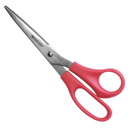 Westcott All Purpose Value Stainless Steel Scissors 8’’ Red (40618) - 144