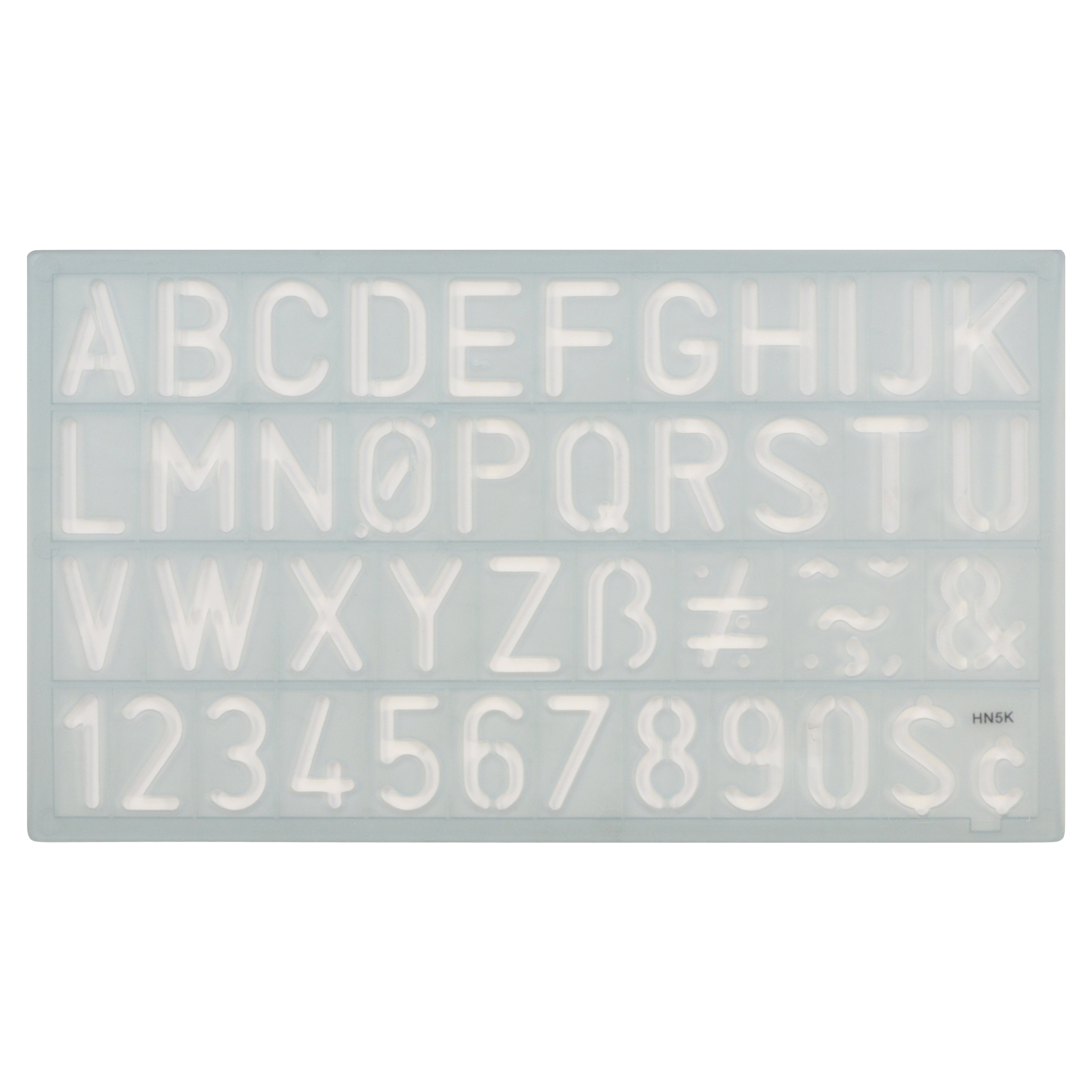 Westcott Alphabet and Number Lettering Guide, 3/4
