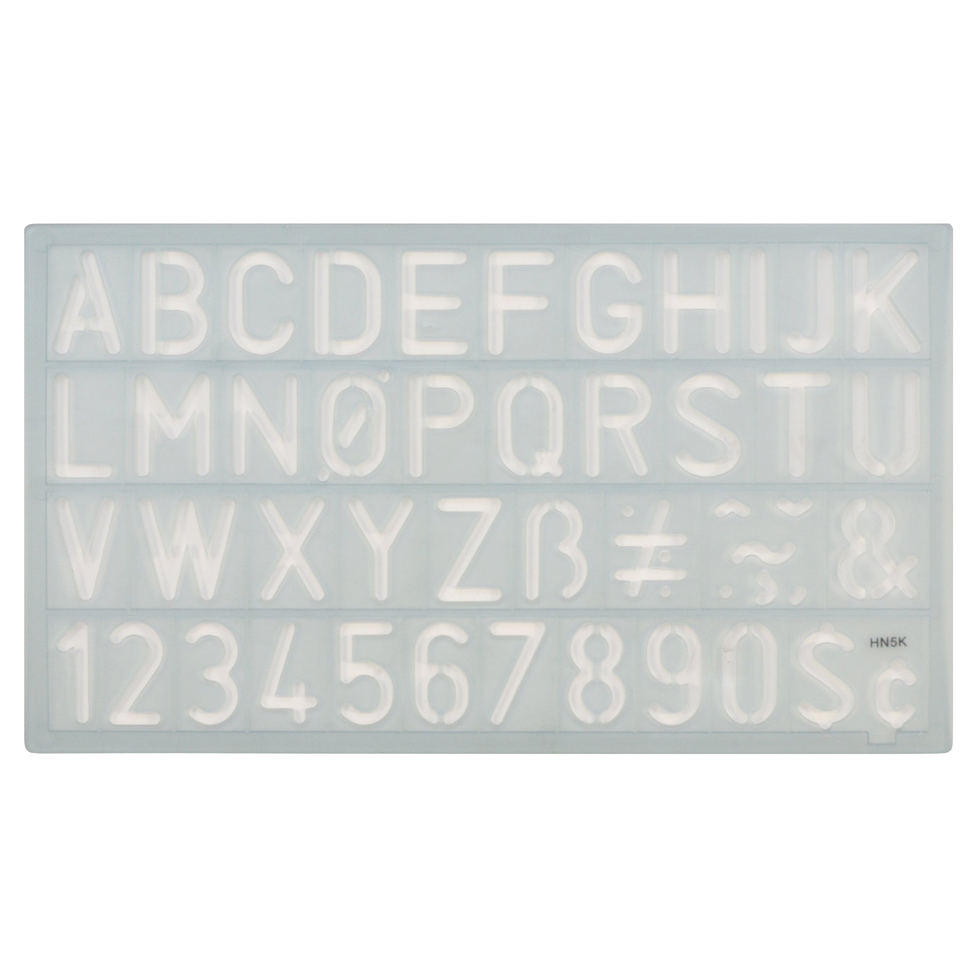 Westcott Alphabet and Number Lettering Guide 3/4’’ /18mm (KT-20)