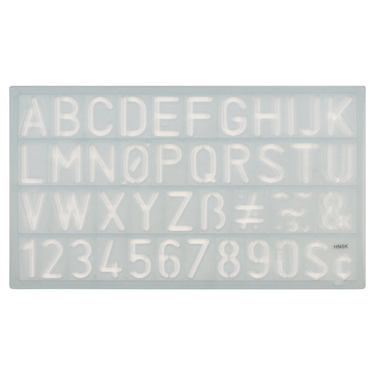 Westcott Alphabet and Number Lettering Guide 3/4’’ /18mm (KT-20)