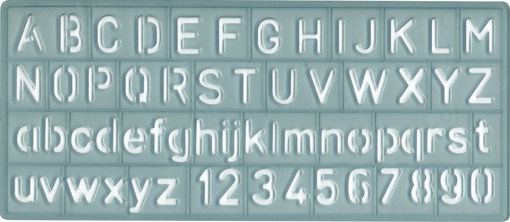 Westcott Alphabet and Number Lettering Guide 3/8’’ /10mm (KT-10)