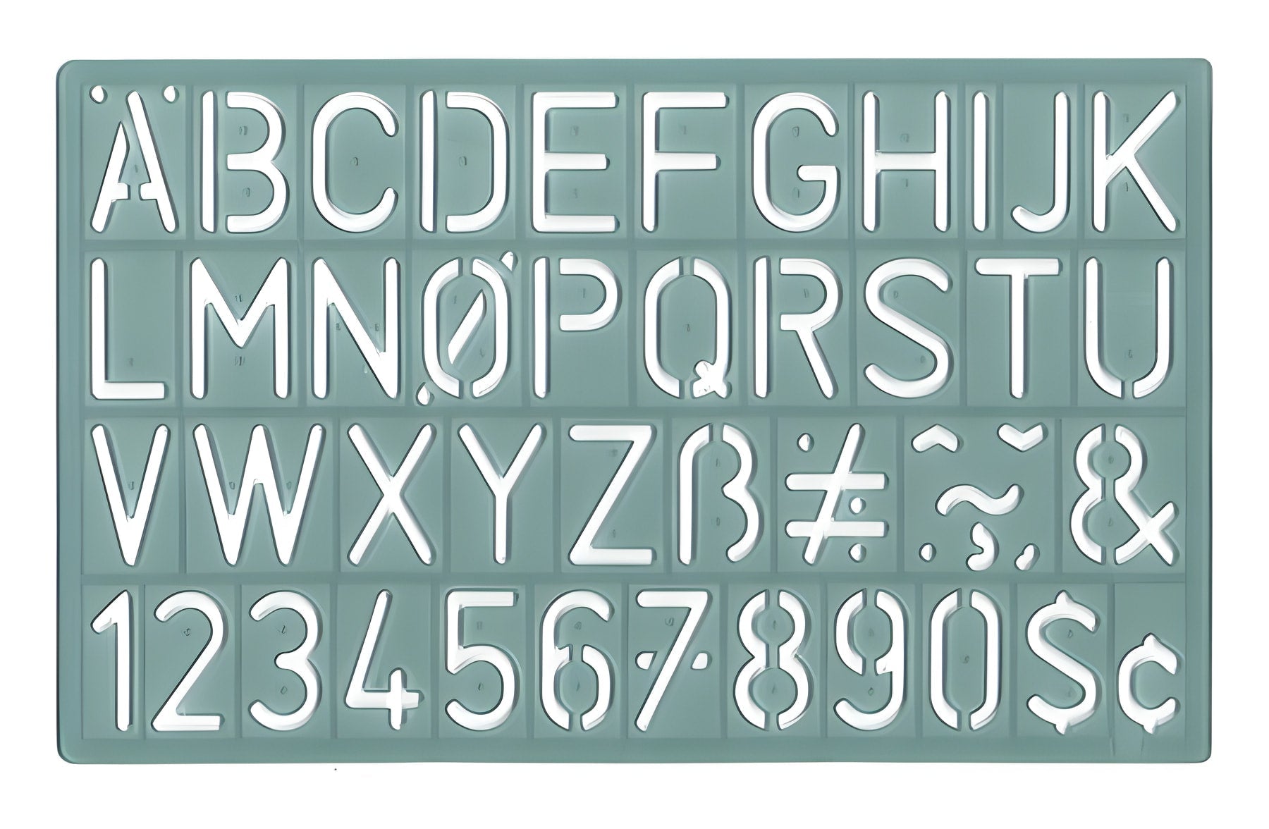 Westcott Alphabet and Number Lettering Guide (KT-30)