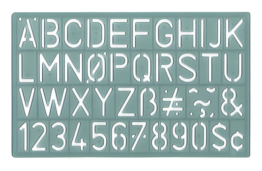 Westcott Alphabet and Number Lettering Guide (KT-30)