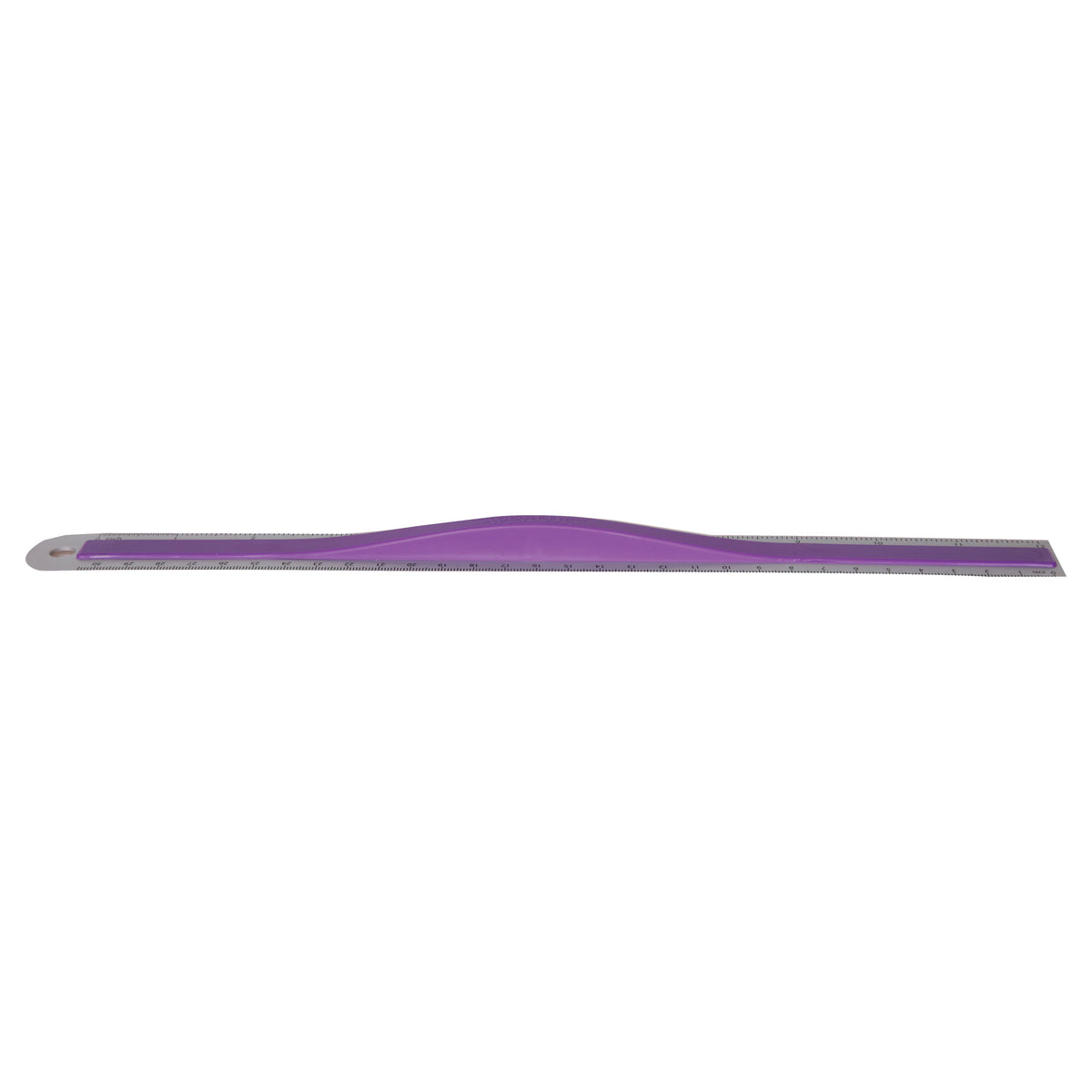 Westcott Aluminum Ruler with Finger Grip, 12