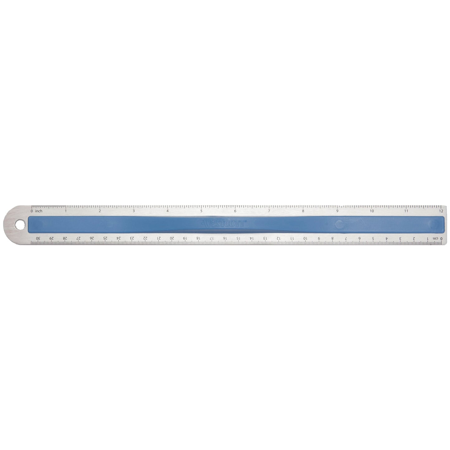 Westcott Aluminum Ruler with Finger Grip 12’’ Color Varies (15531)