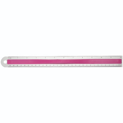 Westcott Aluminum Ruler with Finger Grip 12’’ Color Varies (15531)