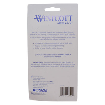 Westcott Anti-Microbial Stapler Standard Size (17802)