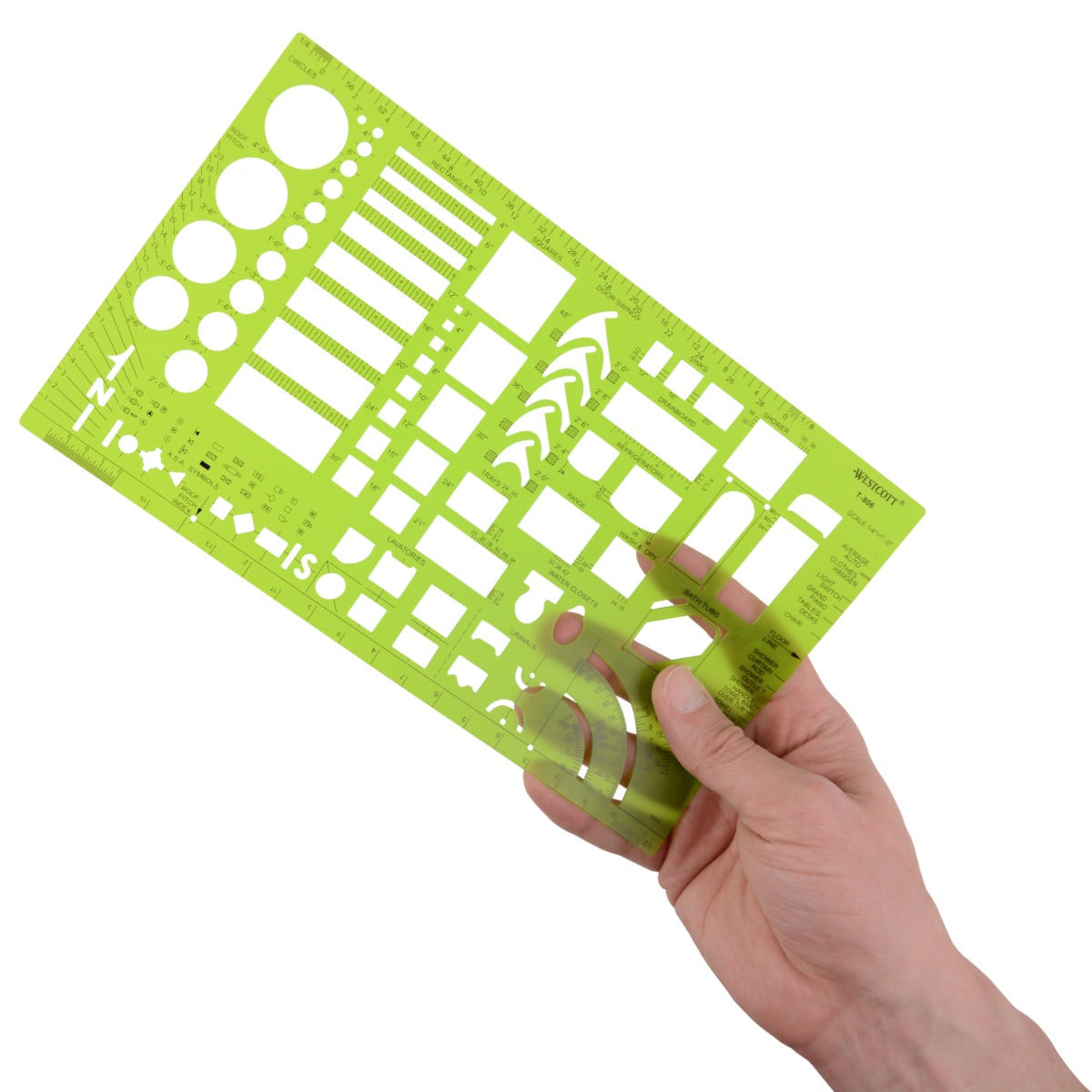 Westcott Architectural Drawing Template (T-806) - World’s Favorite Scissors