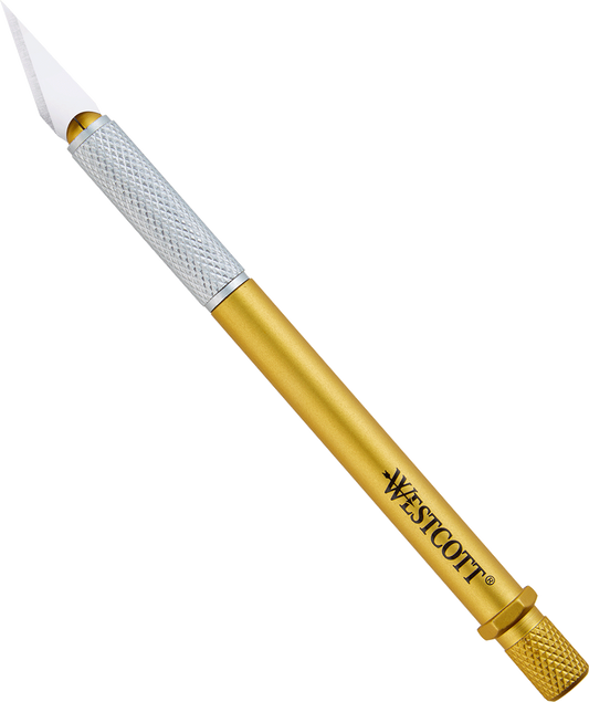 Westcott CarboTitanium Bonded Regular Size Hobby Knife Gold (17309)