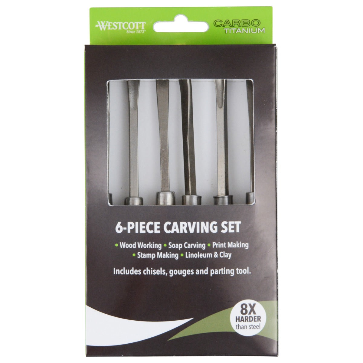 ソー ハンマー カブト セット Westcott CarboTitanium Deluxe Carving Tools Set for Wood Working
