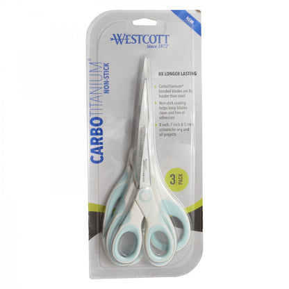 Westcott CarboTitanium Non-Stick Scissors 3pk (17569)