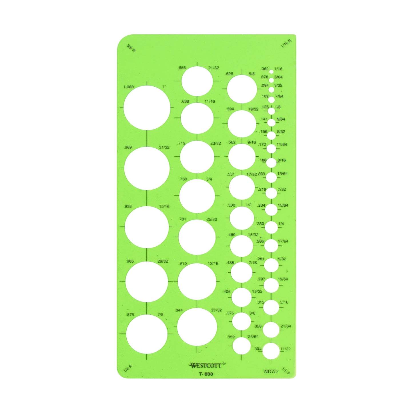 Westcott Circle Template Small (T-800)