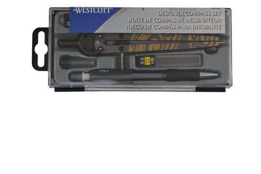 Westcott Designer Compass Set with Carrying Case (DCS-10)