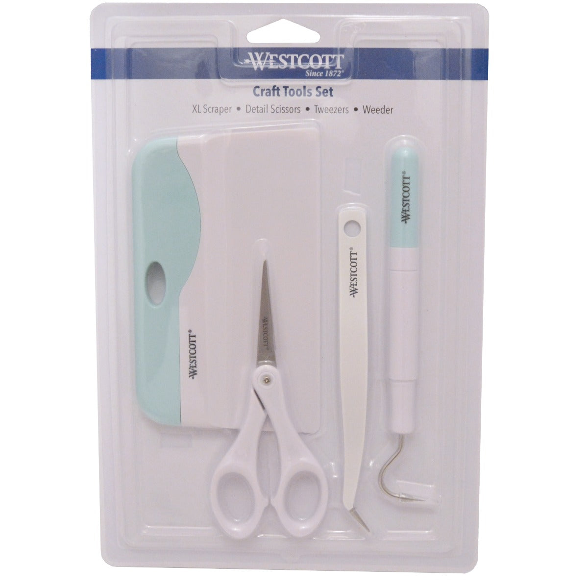 Westcott Die Cutting Craft Tools Set White/Blue 4-Piece (00502)