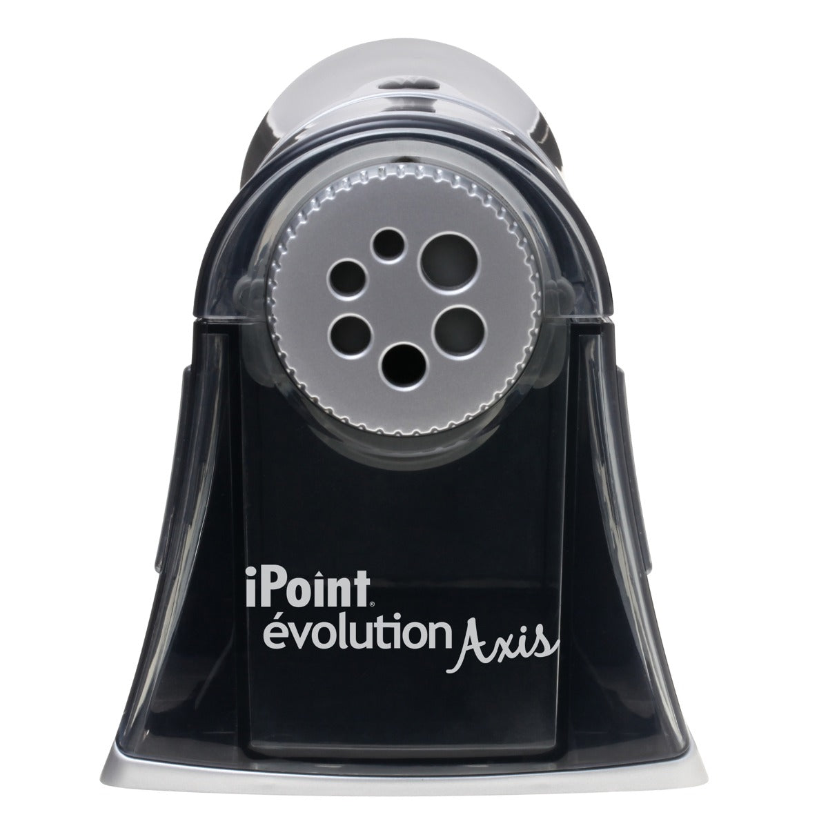 Westcott Electric iPoint Evolution Axis Heavy Duty Pencil Sharpener Black and Silver (15509)