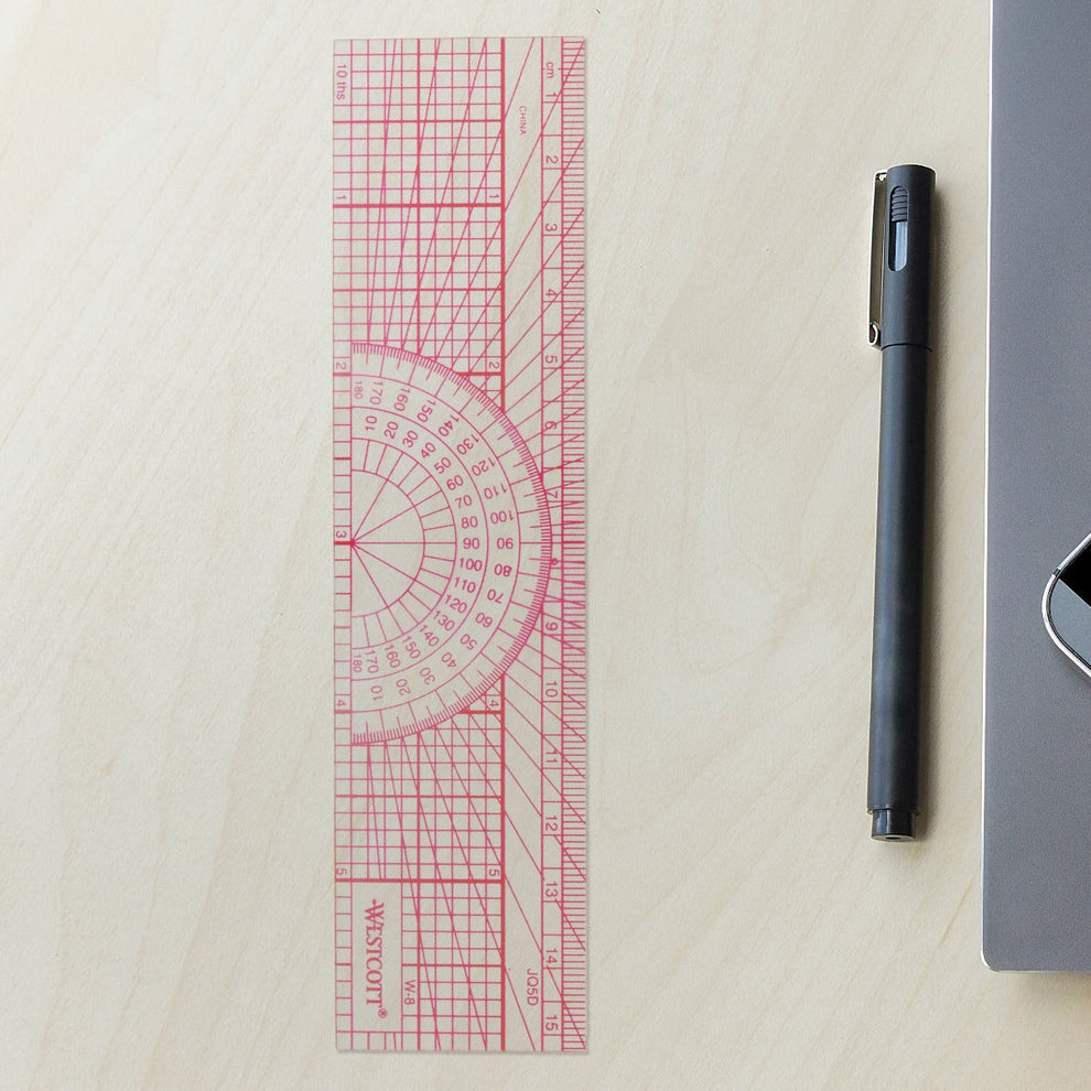 Westcott Engineers' Protractor Ruler, 6