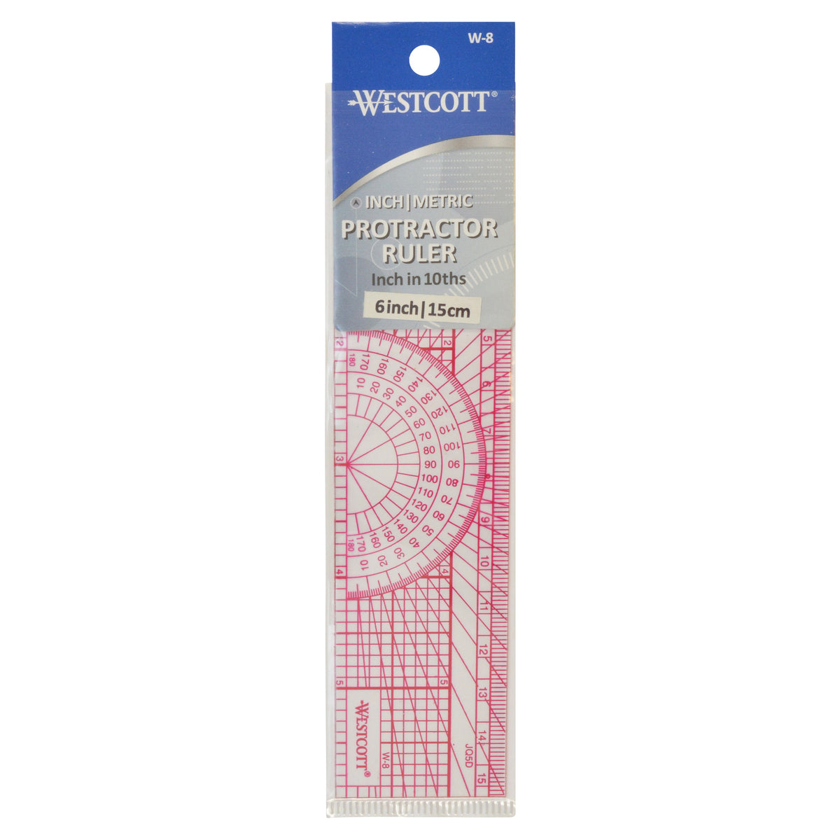 Westcott Engineers' Protractor Ruler, 6
