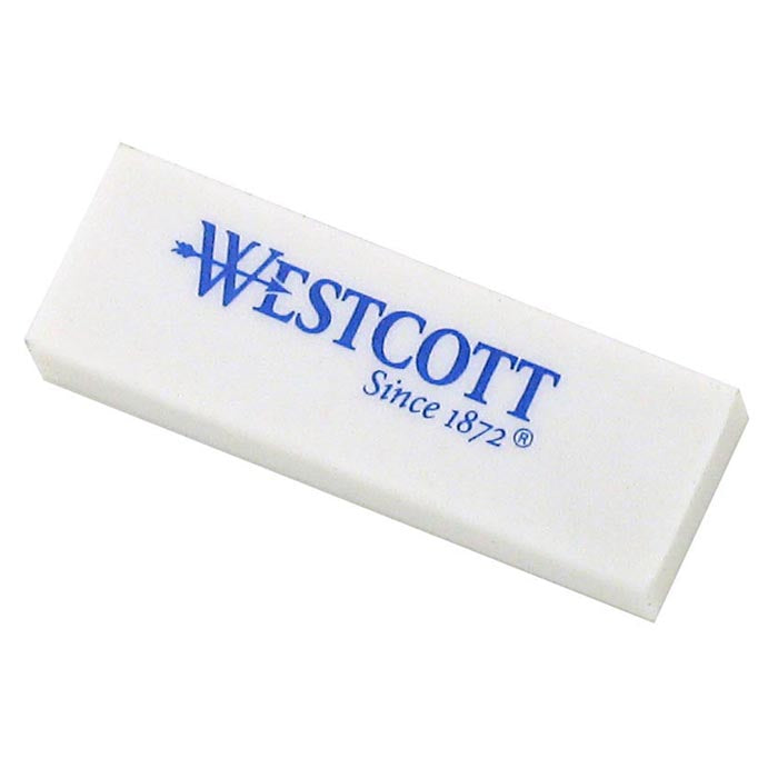 Westcott Eraser 2-Pack White (14610)