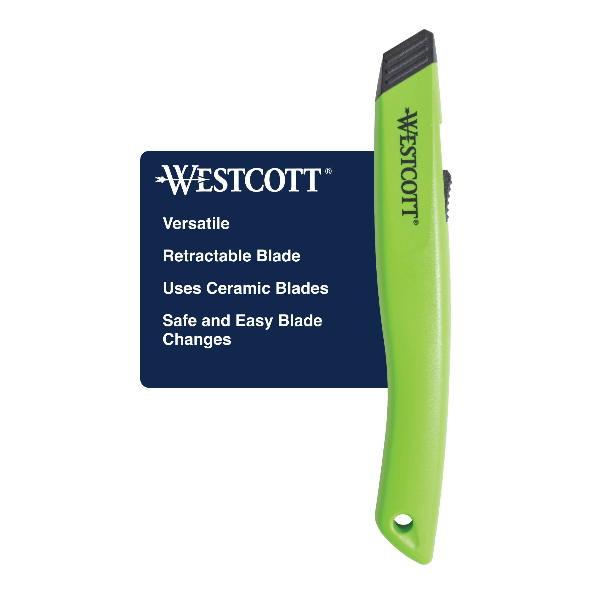 Westcott Full Size Auto Retractable Ceramic Utility Box Cutter (16475 ...