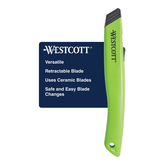 Auto Length Cutter Westcott Full Size Auto Retractable Ceramic Utility Box Cutter (16475 ...