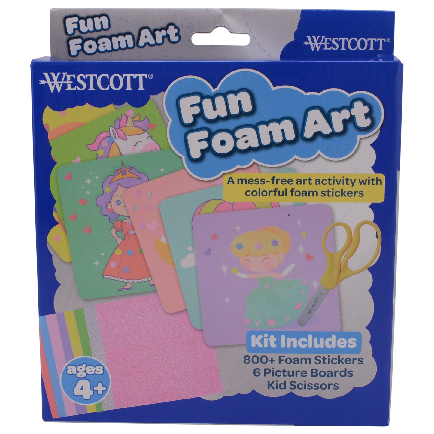 Westcott Fun Foam Art Kit for Kids with Over 800 Stickers (00983-PARENT) - World’s Favorite Scissors