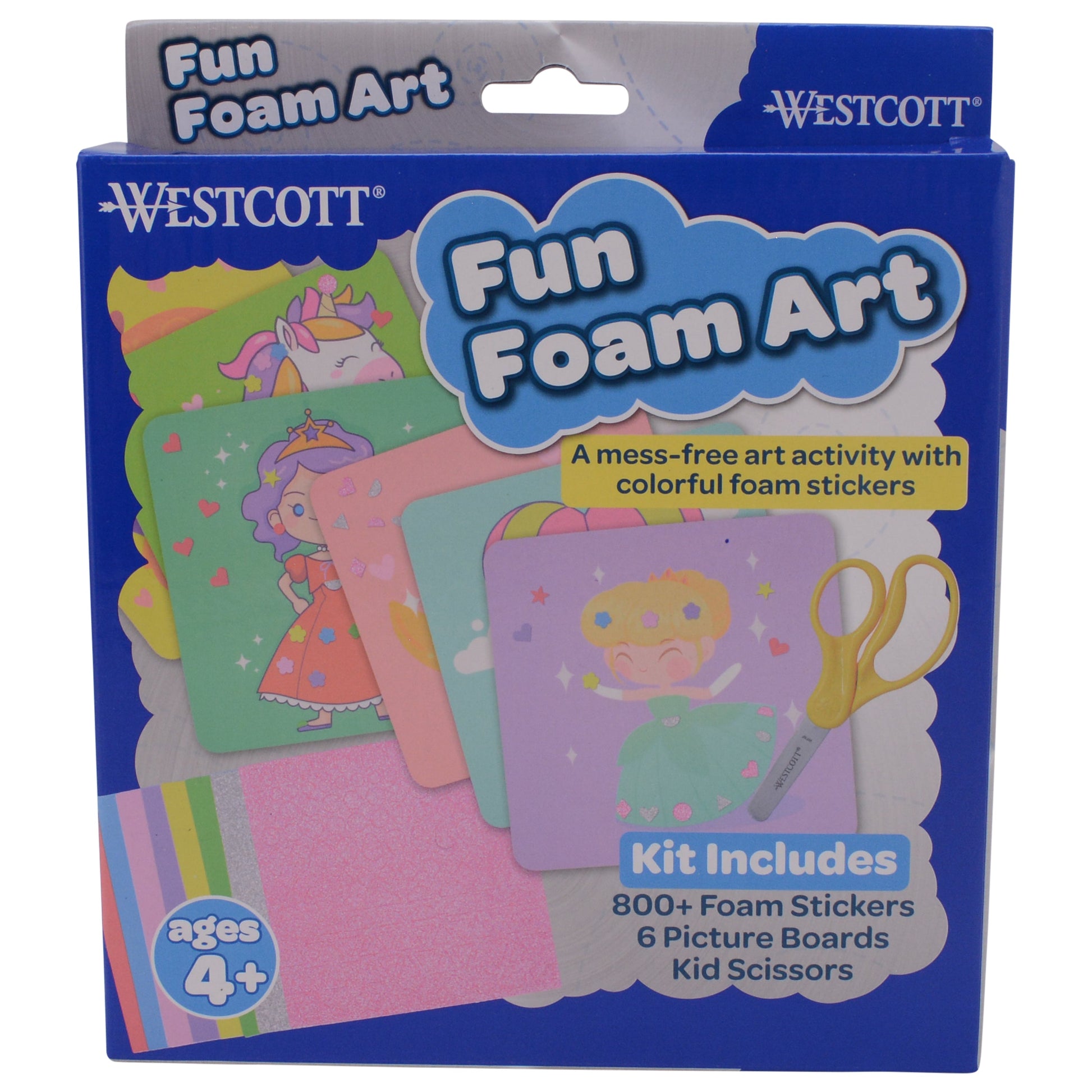 Westcott Fun Foam Art Kit for Kids with Over 800 Stickers (00983-PARENT) - World’s Favorite Scissors