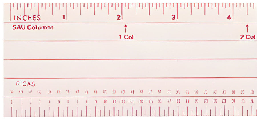 Westcott Graphic Arts Pica Ruler 18’’ Transparent (GA-91)