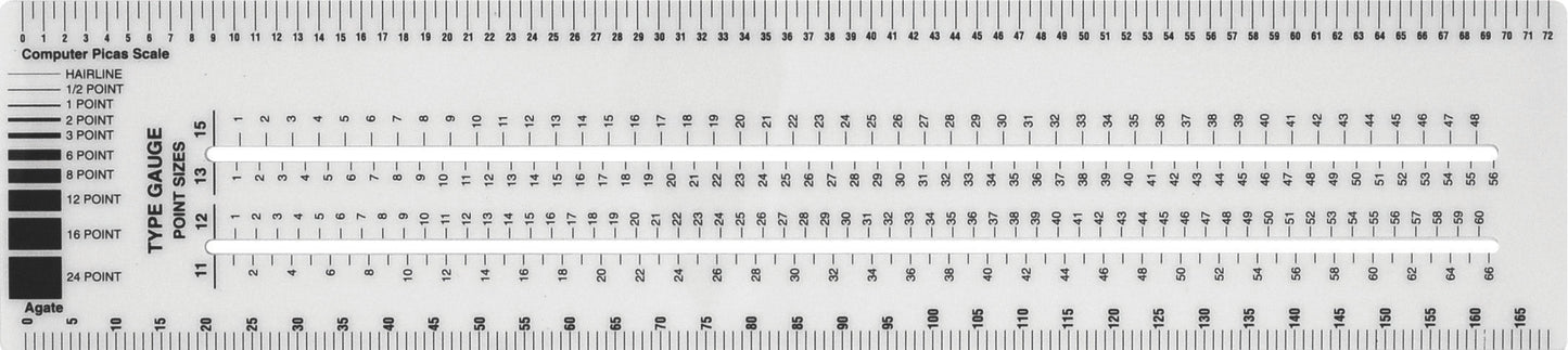 Westcott Graphic Arts Ruler 3 x 12’’ (GA-88)