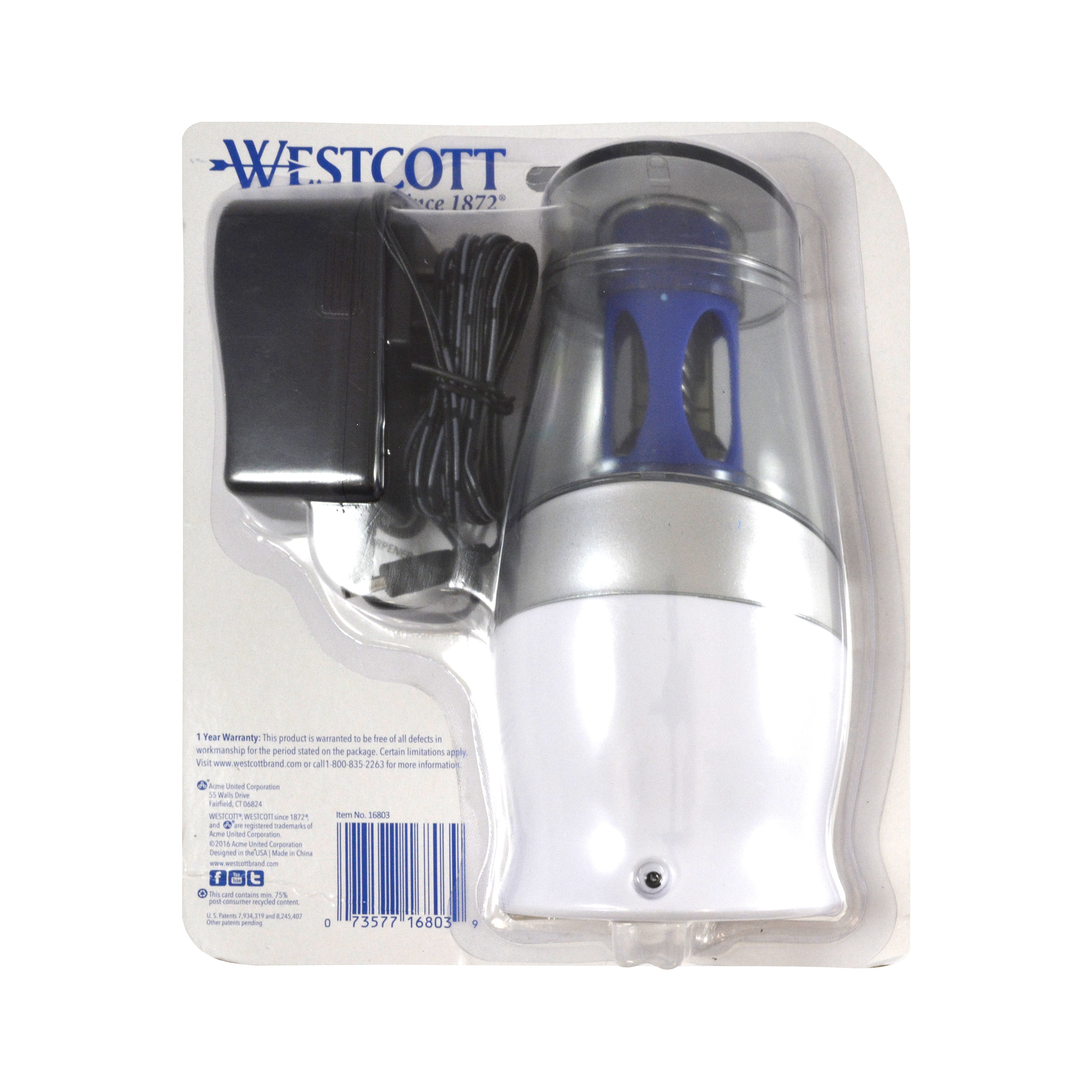 Westcott Halo Electric Pencil Sharpener, Assorted Colors – westcottbrand