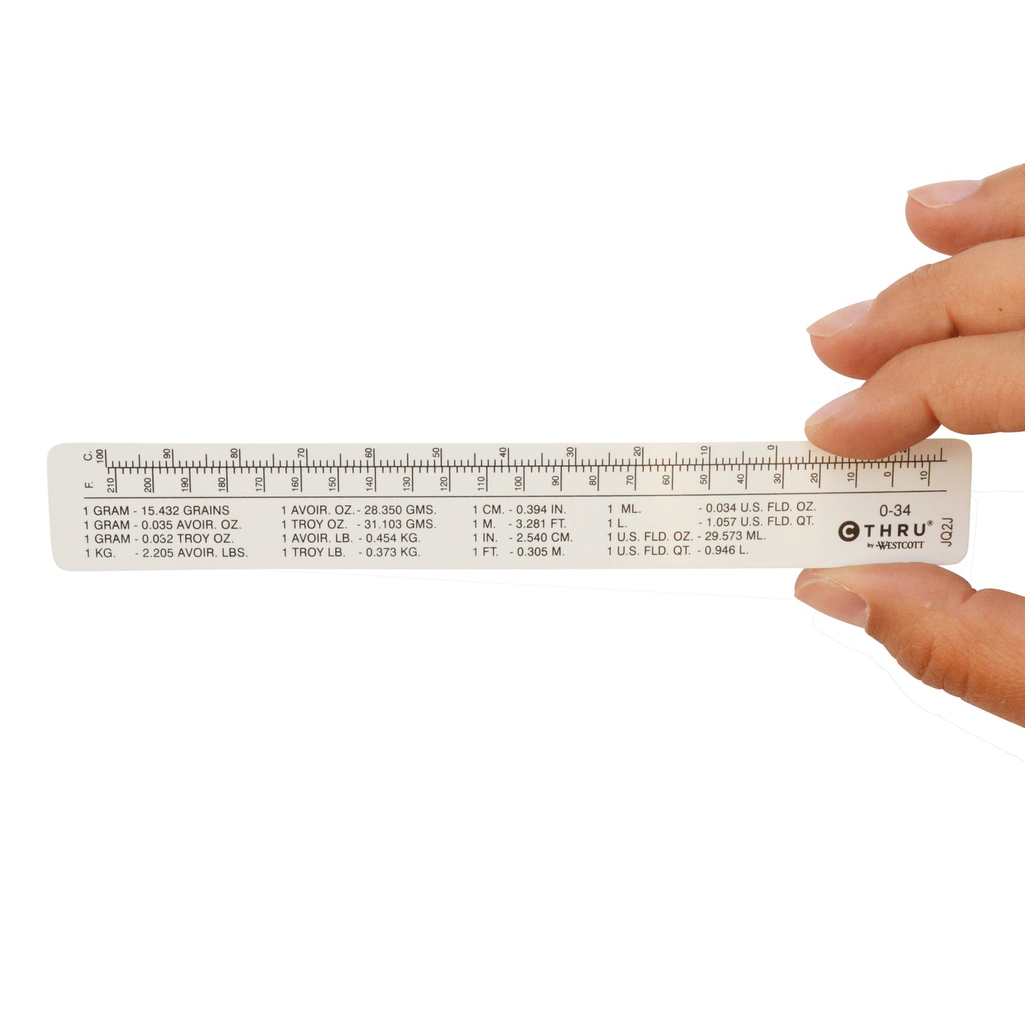 Westcott Inch/Metric Ruler 6’’ 15cm (O-34)