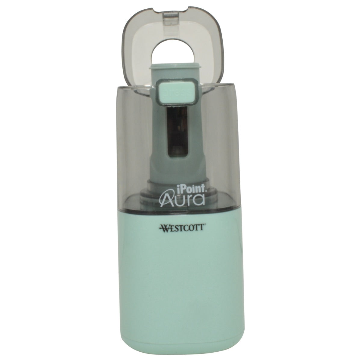 Westcott iPoint Aura Titanium Nonstick Electric Pencil Sharpener (each includes bonus manual sharpener + 2 erasers)