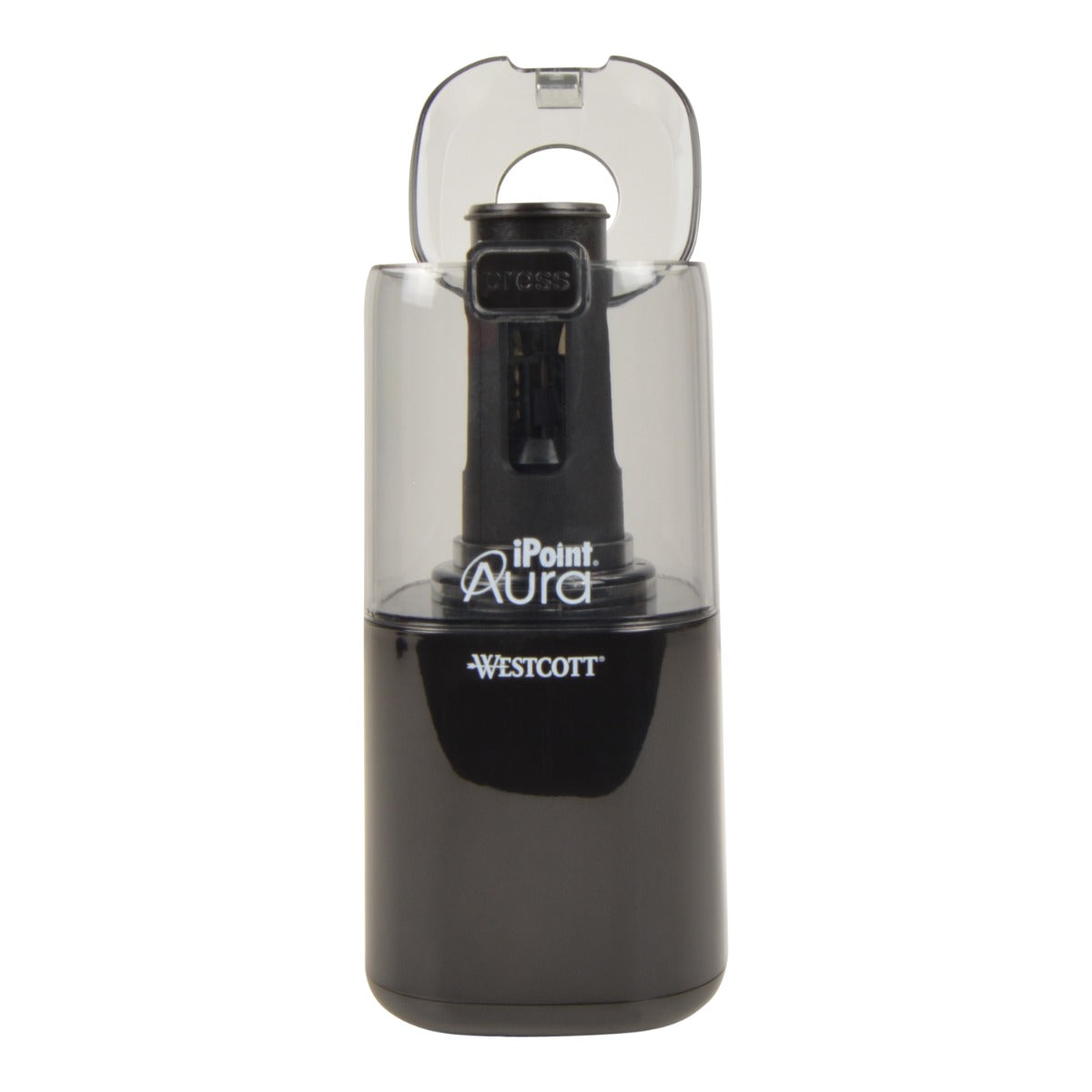 Westcott iPoint Aura Titanium Nonstick Electric Pencil Sharpener (each includes bonus manual sharpener + 2 erasers)