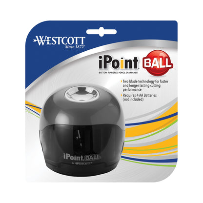 Westcott iPoint Ball Pencil Sharpener Grey (17190)