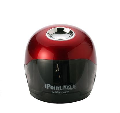 Westcott iPoint Ball Pencil Sharpener Red/Black (15570) - World’s Favorite Scissors