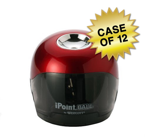 Westcott iPoint Ball Pencil Sharpener Red/Black (15570) - 12