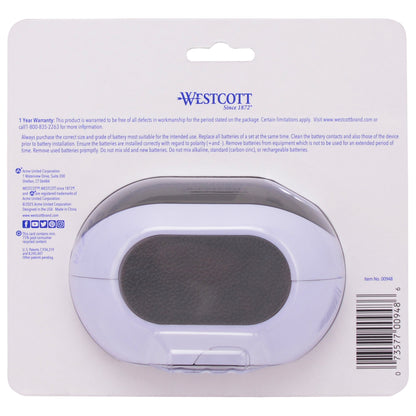 Westcott iPoint Dash Battery Pencil Sharpener White (00948-PARENT) - World’s Favorite Scissors