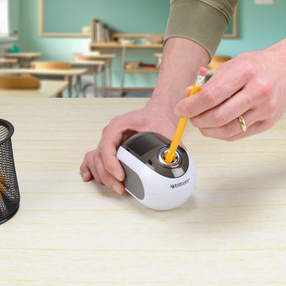 Westcott iPoint Dash Battery Pencil Sharpener White (00948-PARENT) - World’s Favorite Scissors