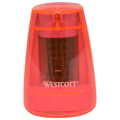 Westcott iPoint Duo™ Dual-Powered Battery/Electric Pencil Sharpener Pink (17814)