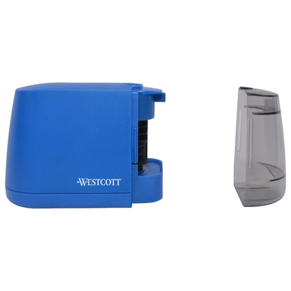 Westcott iPoint Duo™ Dual-Powered Battery/Electric Pencil Sharpener Blue (17813)