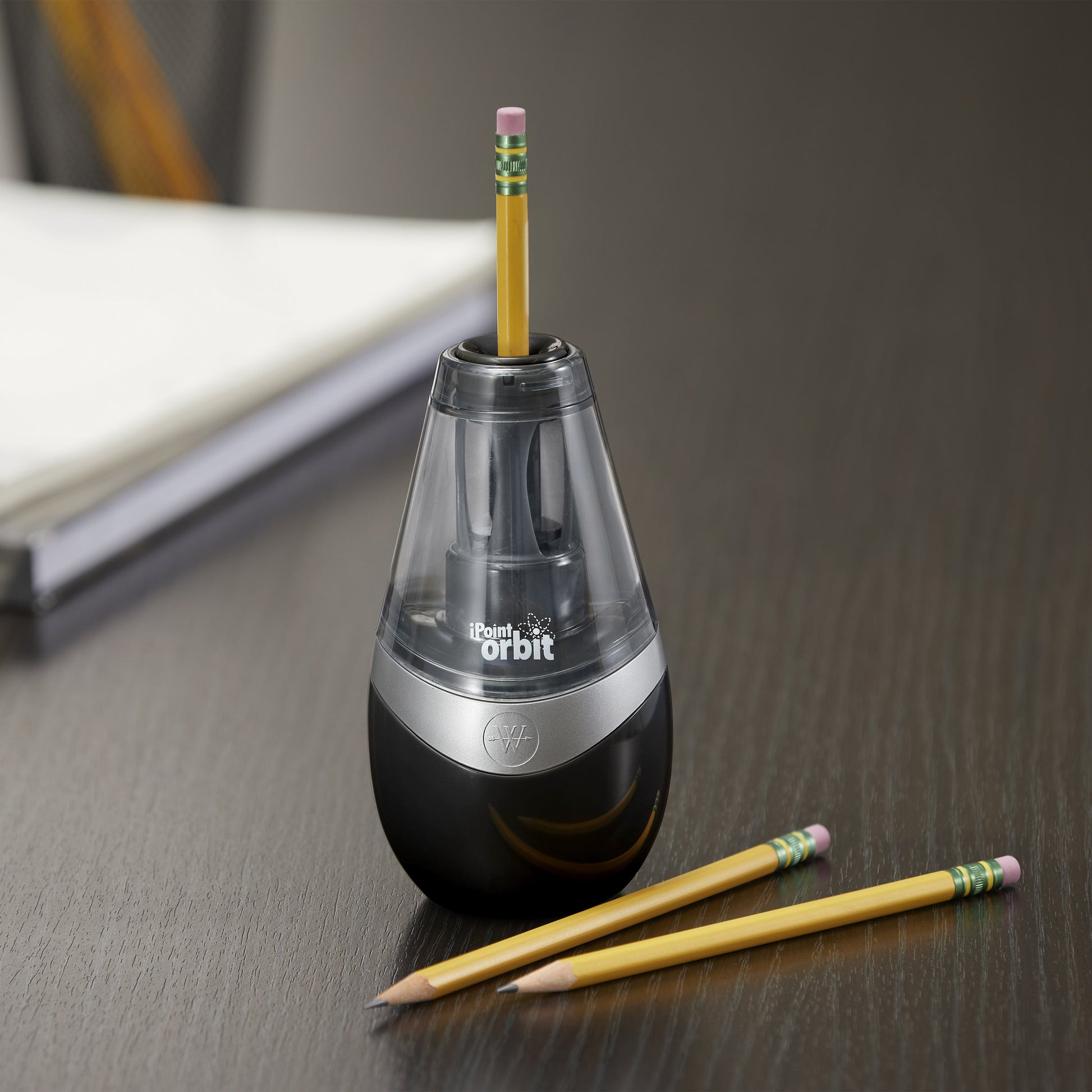 Westcott iPoint Orbit Battery Pencil Sharpener Black (16244)