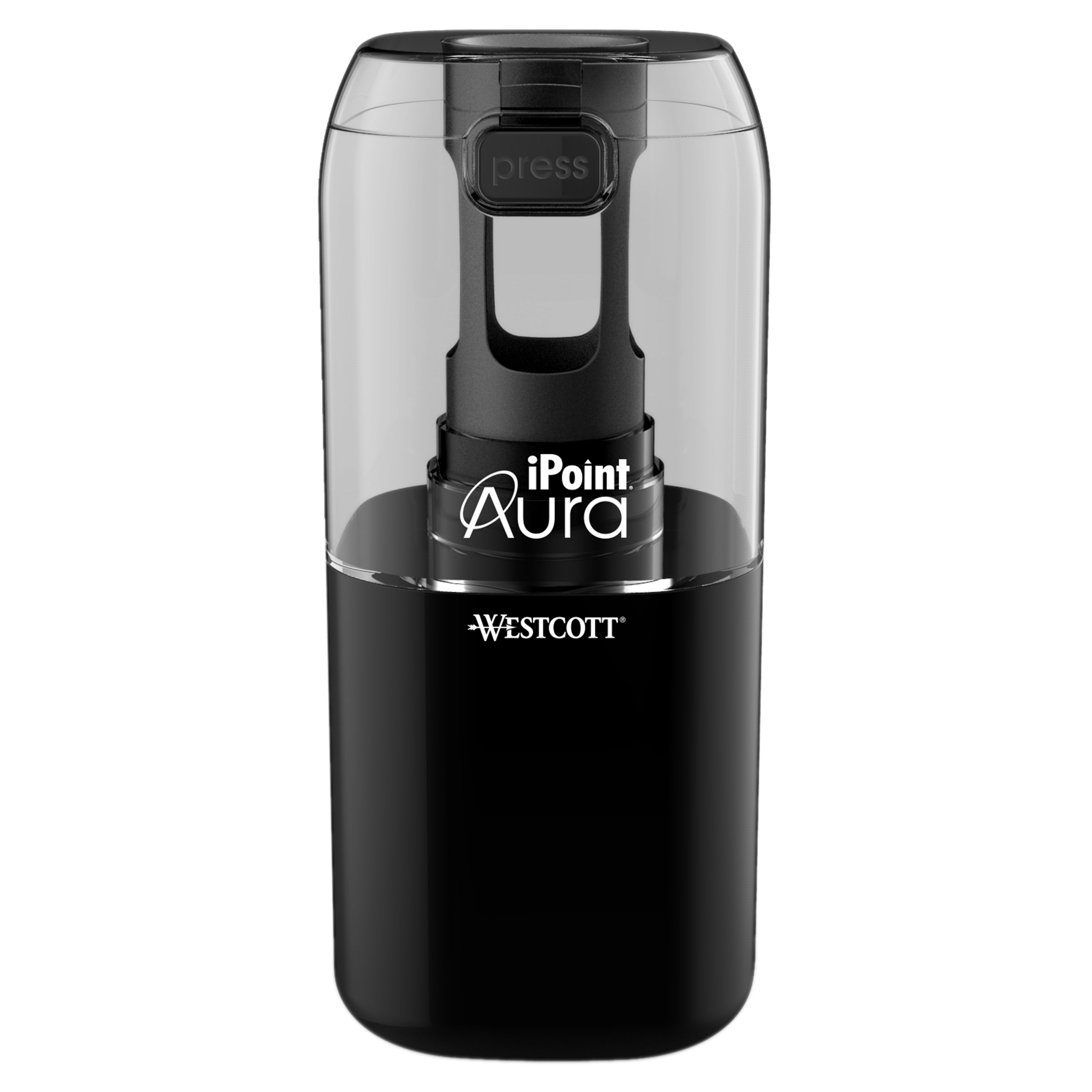Color Changing Sharpener Westcott iPoint® AURA Electric Pencil Sharpener, Assorted Colors (1721 ...
