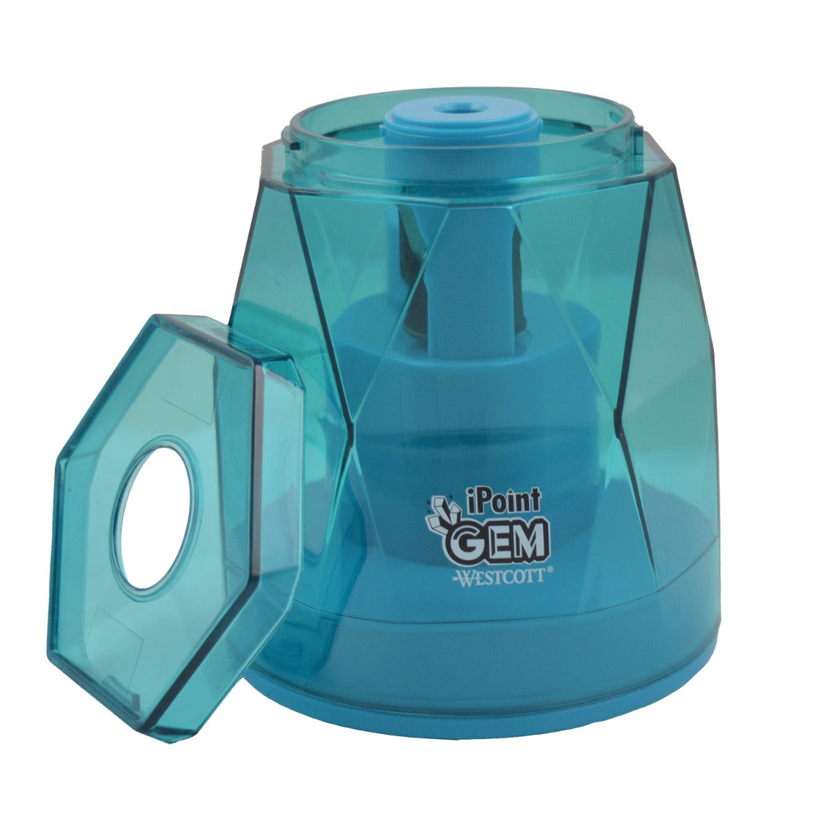Westcott iPoint® GEM Crystal-Covered Battery Pencil Sharpener Blue (00529-PARENT) - World’s Favorite Scissors