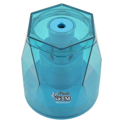 Westcott iPoint® GEM Crystal-Covered Battery Pencil Sharpener Blue (00529-PARENT) - World’s Favorite Scissors
