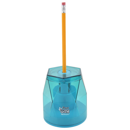 Westcott iPoint® GEM Crystal-Covered Battery Pencil Sharpener Blue (00529-PARENT) - World’s Favorite Scissors